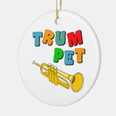 Farbige Trompete Keramik Ornament (Links)