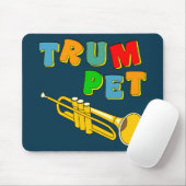 Farbige Trompete Mousepad (Mit Mouse)