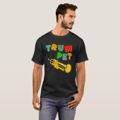 Farbige Trompete T-Shirt (Vorne ganz)
