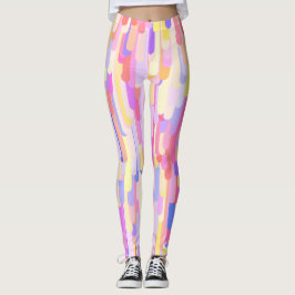 Farbige Tropfen Leggings