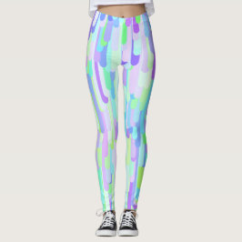 Farbige Tropfen Leggings