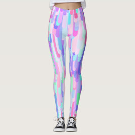 Farbige Tropfen Leggings