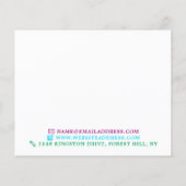 Farbige Tropfen, Maler und Dekorator Flyer (Hinten)