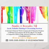 Farbige Tropfen, Maler und Dekorator Flyer (Vorne)