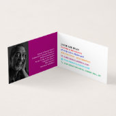 Farbige Tropfen, Maler und Dekorator Visitenkarten (Innenseite)