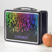 Farbige Tropfen Metall Brotdose (Beispiel)