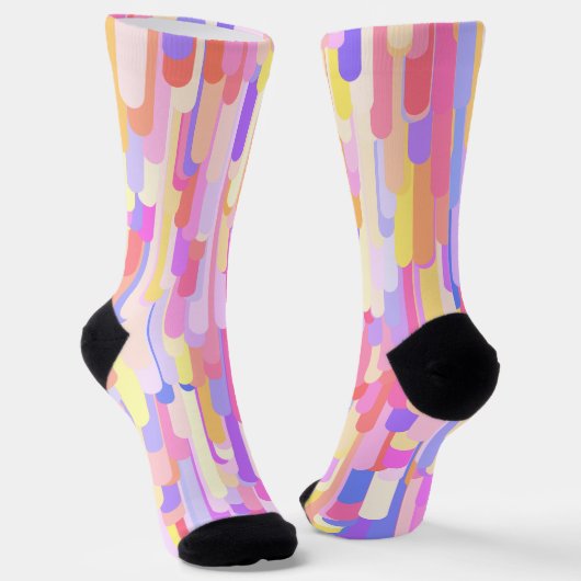 Farbige Tropfen Socken (Gewinkelt)