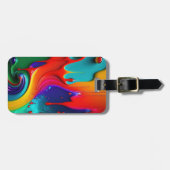 Farbige Tropffarbe Gepäckanhänger (Vorderseite horizontal)