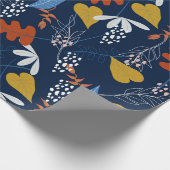 Farbige tropische Blätter und Blume Geschenkpapier (Ecke)