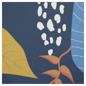 Farbige tropische Blätter und Blume Stoff (Muster)