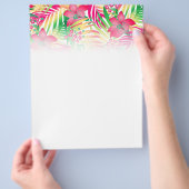 Farbige tropische Blume Flyer (Hand)