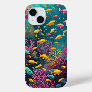 Farbige tropische Fische Case-Mate iPhone Hülle