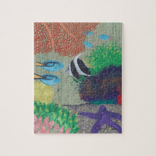 Farbige tropische Fischmalerei Puzzle