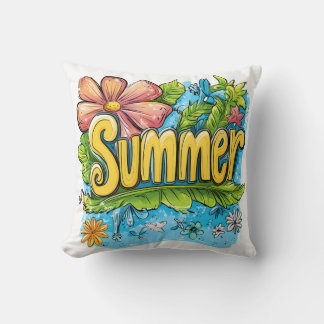Farbige tropische "Sommer"-Dekokissen Kissen