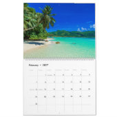 Farbige tropische Strände Kalender (Feb 2027)