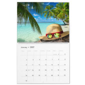 Farbige tropische Strände Kalender (Jan 2027)