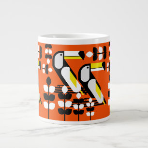 Farbige tropische Tukan-Kunstwerke Jumbo-Tasse