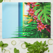 Farbige tropische Wohngestaltung Küche Handtuch (Gefaltet)