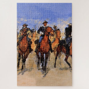 Farbige Truppen im Einsatz von Frederic Remington Puzzle