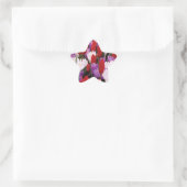 Farbige Tulip-Blume Aufkleber (Tasche)