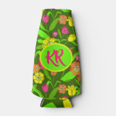 Farbige Tulip-Blume Flaschenkühler (Vorderseite)