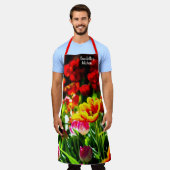 Farbige Tulip-Blume im Frühjahr Schürze (Getragen)