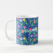 Farbige Tulip-Blume Kaffeetasse (Links)
