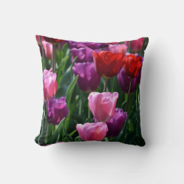 Farbige Tulip-Blume Kissen