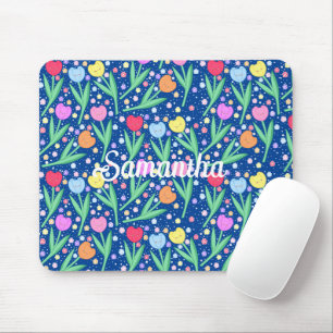 Farbige Tulip-Blume Mousepad
