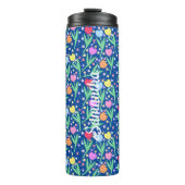 Farbige Tulip-Blume Thermosbecher (Vorderseite)