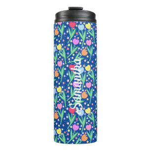 Farbige Tulip-Blume Thermosbecher
