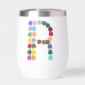 Farbige Tulip Buchstaben "R" (Rückseite)