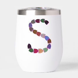 Farbige Tulip Lettered "S"