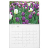 Farbige Tulips floral fotografisch Kalender (Jan 2026)