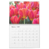 Farbige Tulips-Fotografie Kalender (Feb 2027)