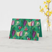 Farbige Tulips Karte (Gelbe Blume)