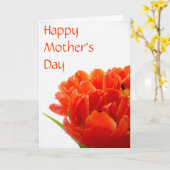 Farbige Tulips Muttertagskarte Karte (Gelbe Blume)