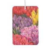 Farbige Tulpen Autolufterfrischer (Vorderseite)