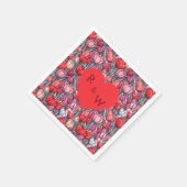 Farbige Tulpen-Blumen-Strandhochzeit Serviette (Ecke)