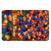 Farbige Tulpen Magnet (Horizontal)