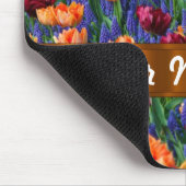 Farbige Tulpen Mousepad (Ecke)