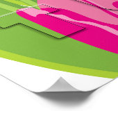 Farbige Tulpen Poster (Ecke)