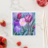 Farbige Tulpen Servietten (Beispiel)