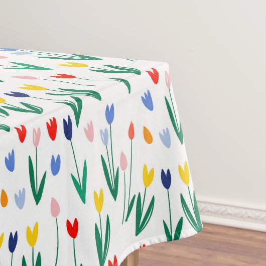 Farbige Tulpen Tischdecke (Beispiel)