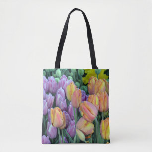 Farbige Tulpenbündel Tasche