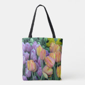 Farbige Tulpenbündel Tasche (Rückseite)
