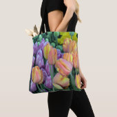Farbige Tulpenbündel Tasche (Von Nahem)
