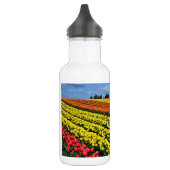 Farbige Tulpenreihen Trinkflasche (Links)