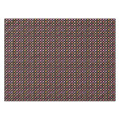 farbige Tupfen auf Schwarz Tischdecke (Vorderseite (Horizontal))
