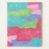 Farbige türkisfarbene, rosa und Abstrakte Kunst Planer (Rückseite)